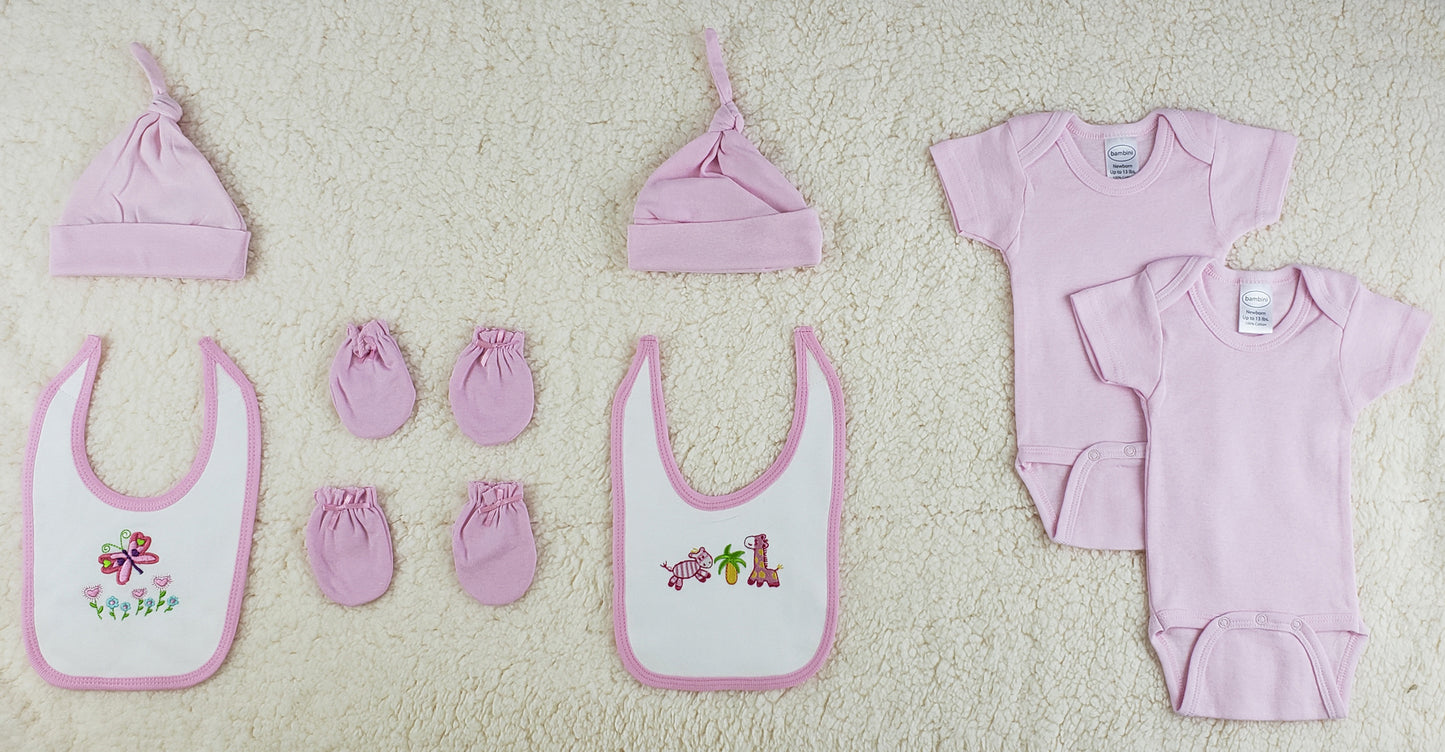 Bambini 8 Pc Layette Baby Clothes Set