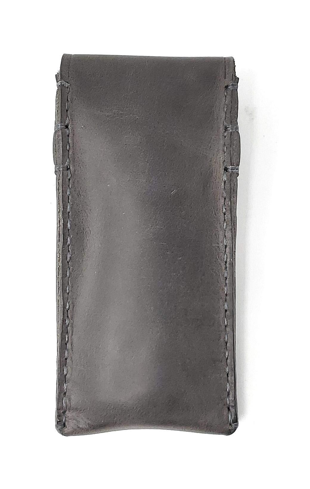 MyMesken Leather Eyeglass Case Genuine Leather Protects Sunglasses