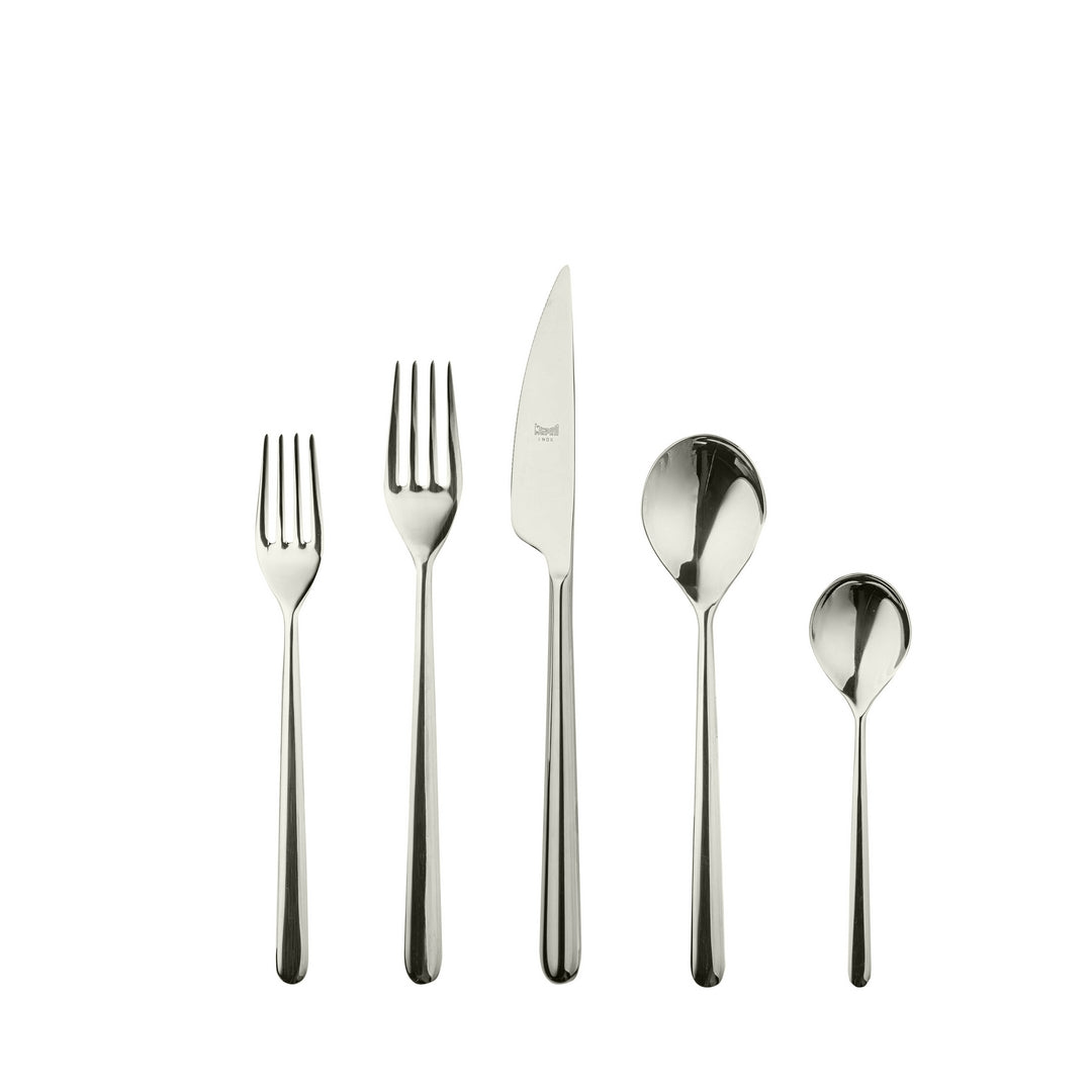 CUTLERY SET 5 PCS LINEA CHAMPAGNE