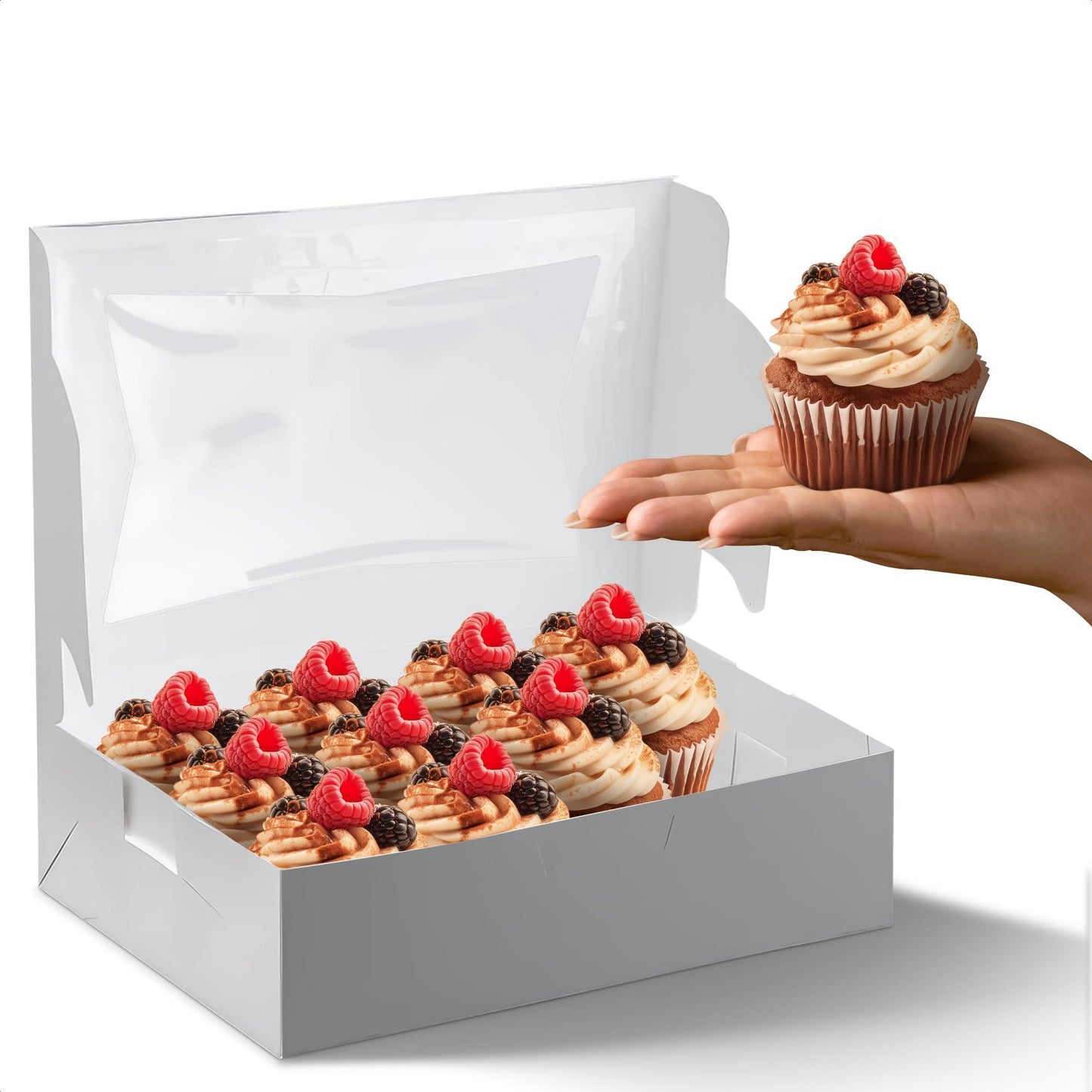 White Party Box for Cake Bakery Supplies Cake Box with Window Treat