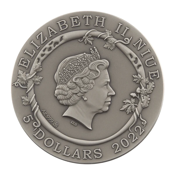 2 oz Silver MEDEA AND JASONS LOVE Myths of Love Coin MS70 2022 Niue