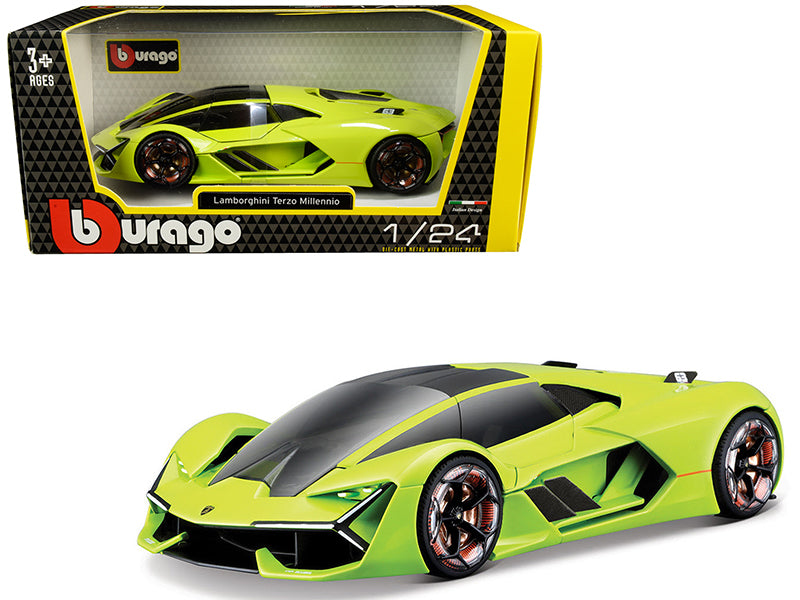 Lamborghini Terzo Millennio Lime Green with Black Top and Carbon