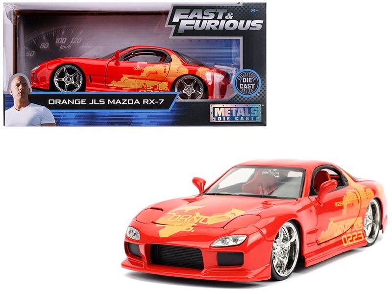 Orange Julius\' Mazda RX-7 \Fast & Furious\" Movie 1/24 Diecast Model