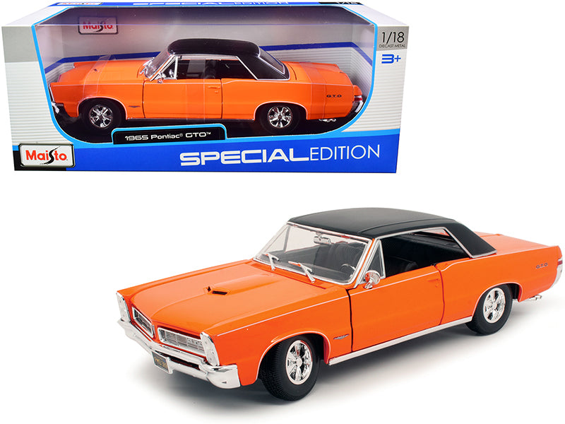 1965 Pontiac GTO Hurst Orange with Black Top and White Stripes