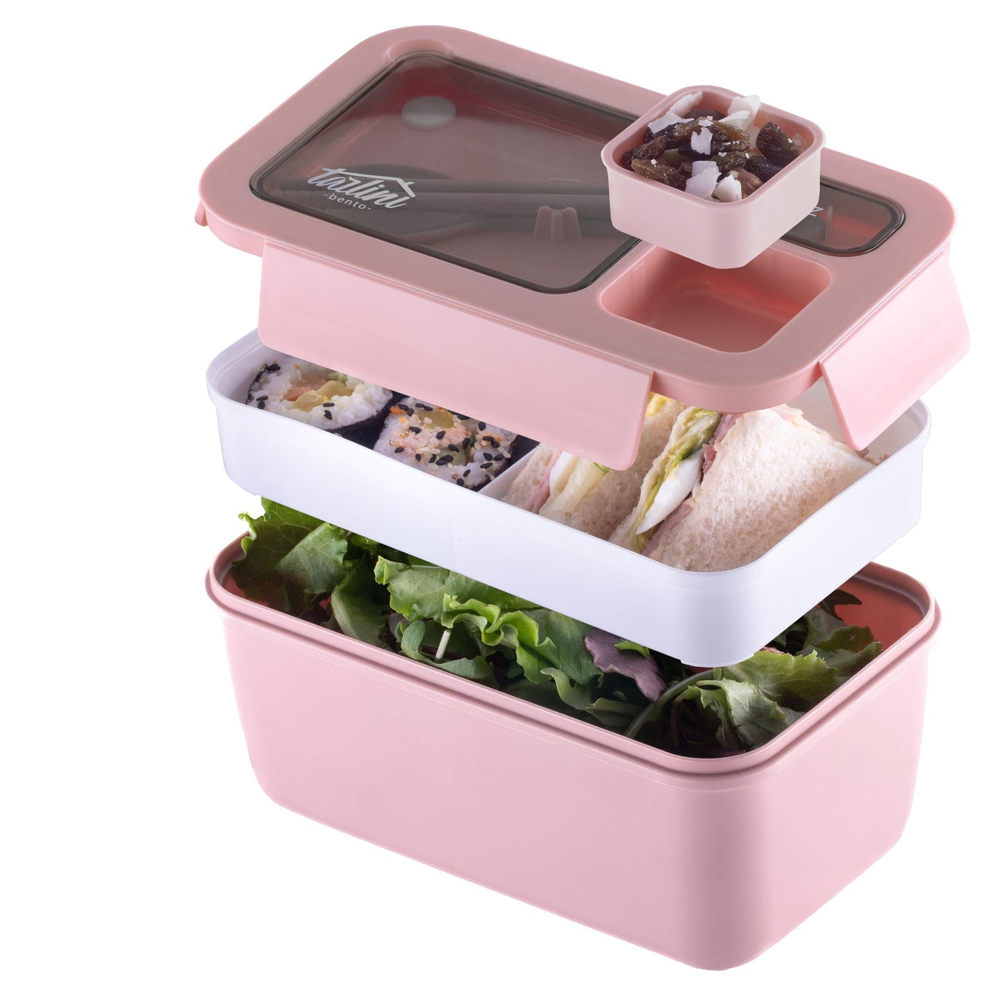 Tarlini | Pink Bento box Premium Bento Lunch Box with Compartments
