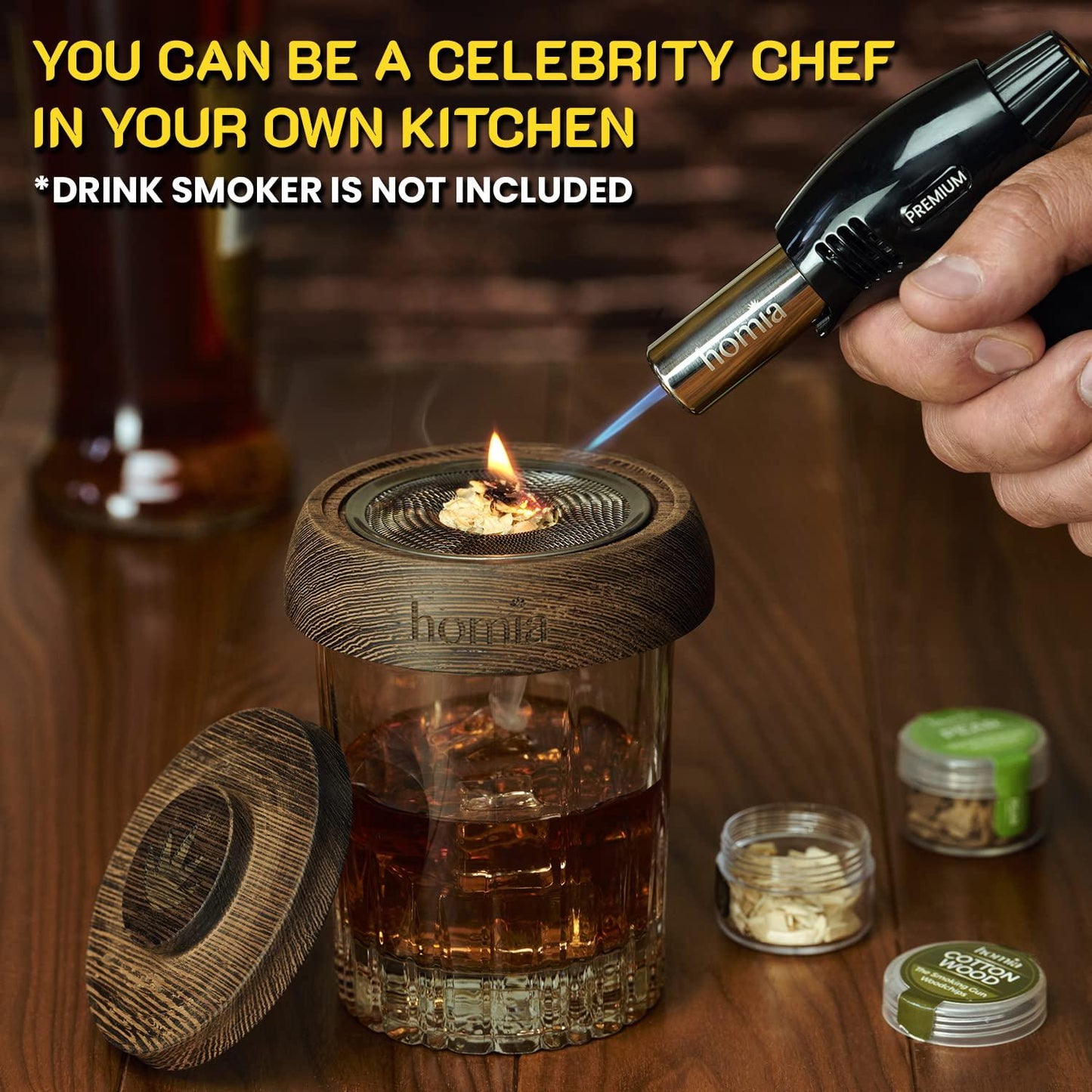 Butane Torch Adjustable Flame for Smoking Guns and Smokers
