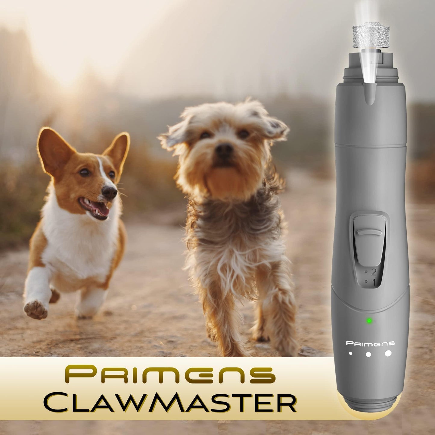 Dog Nail Grinder with LED Light Rechargeable Dog Nail Grinder for
