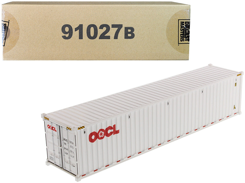 40\' Dry Goods Sea Container \OOCL\" White \"Transport Series\" 1/50