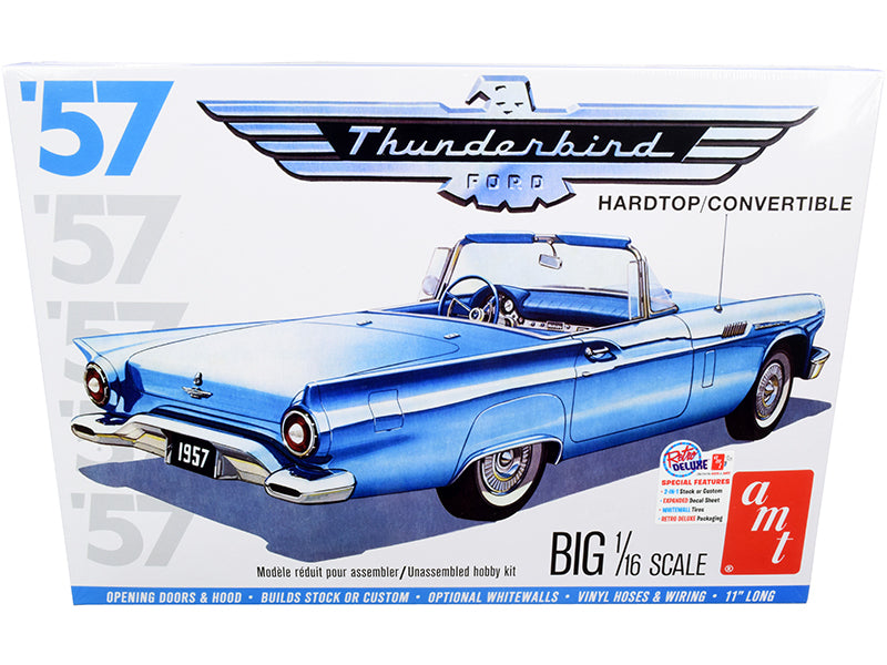 Skill 3 Model Kit 1957 Ford Thunderbird Convertible 2-in-1 Kit 1/16