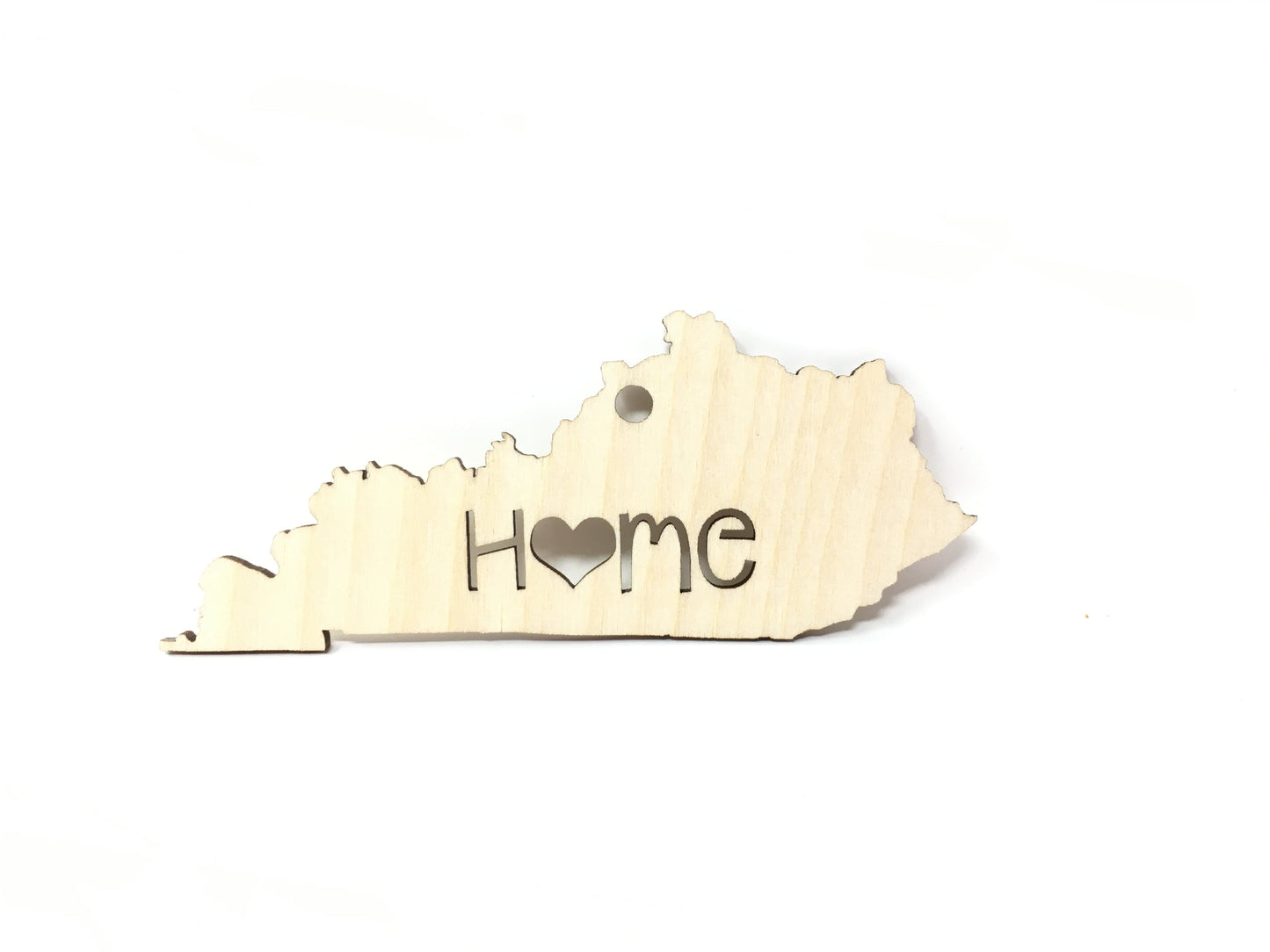 Kentucky State Wood Christmas Ornament