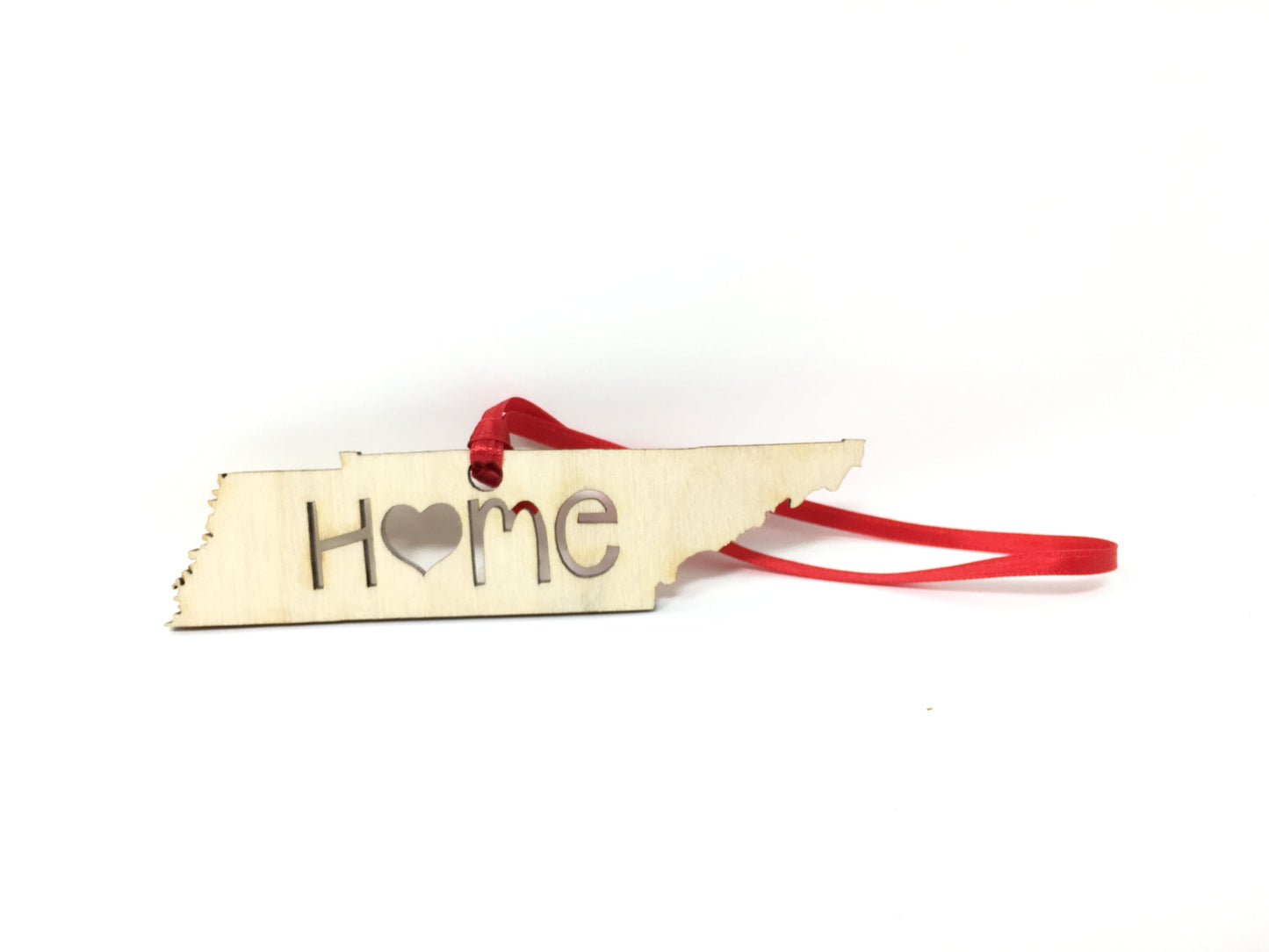Tennessee State Wood Christmas Ornament