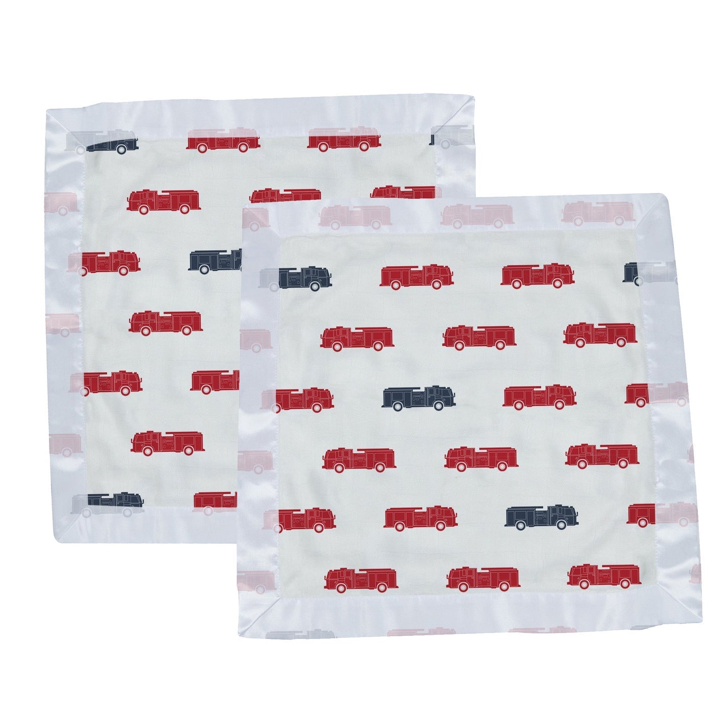 Blue and Red Fire Trucks Newcastle Blankie