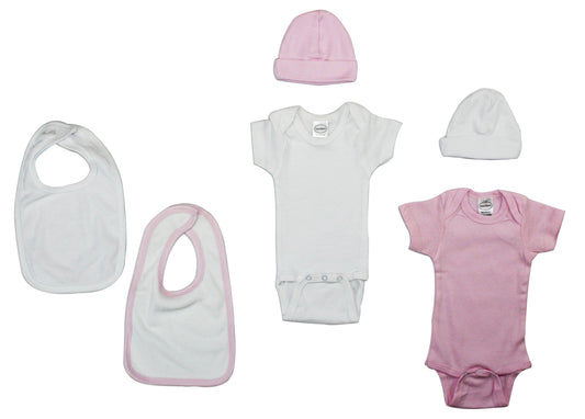 Bambini Girls' 6 Piece Layette Set