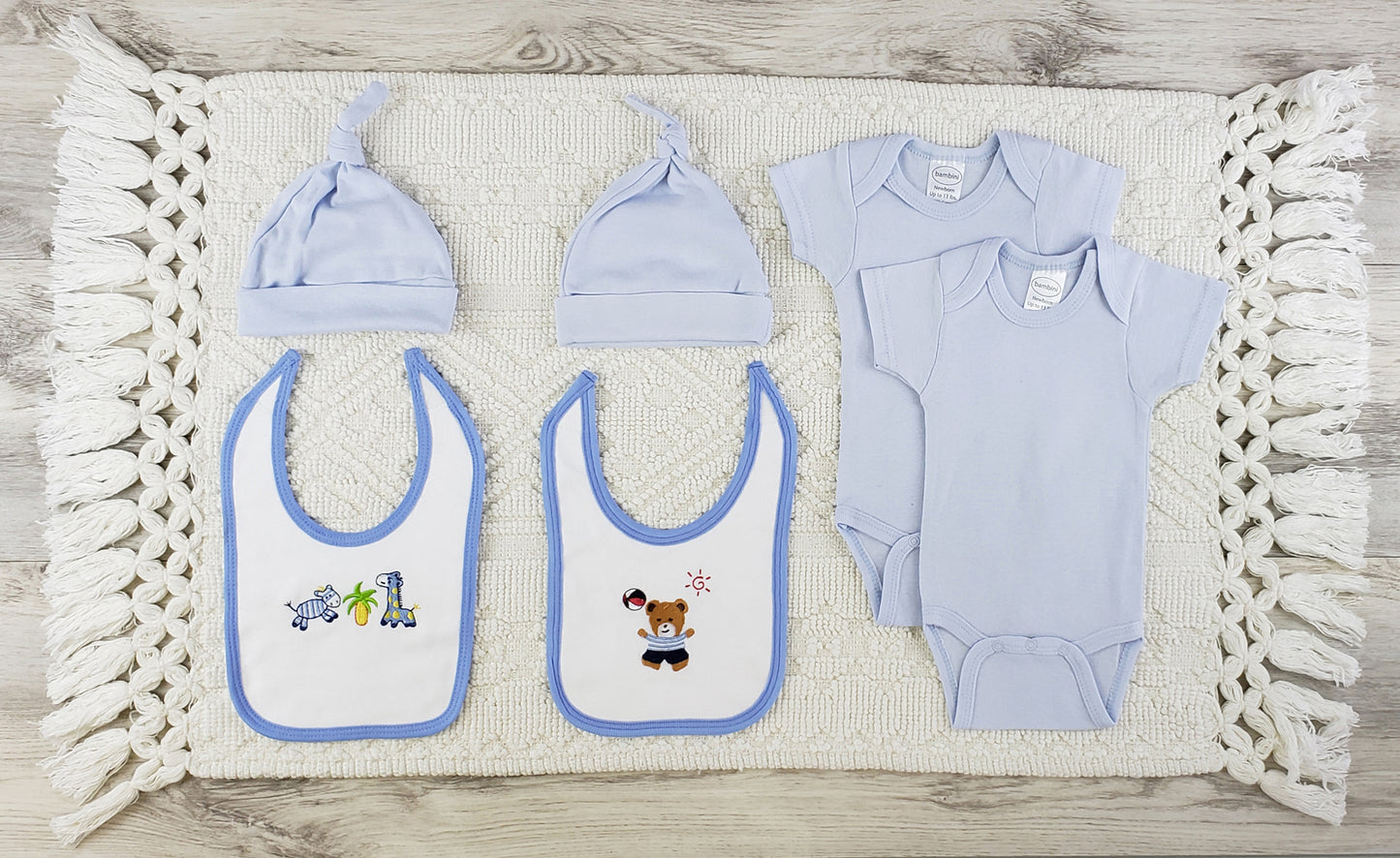 Bambini 6 Pc Layette Baby Clothes Set