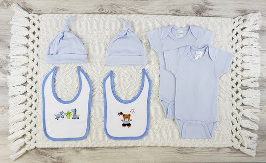 Bambini 6 Pc Layette Baby Clothes Set
