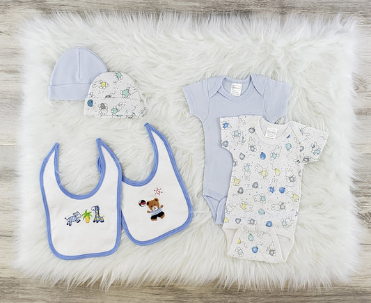 Bambini 6 Pc Layette Baby Clothes Set