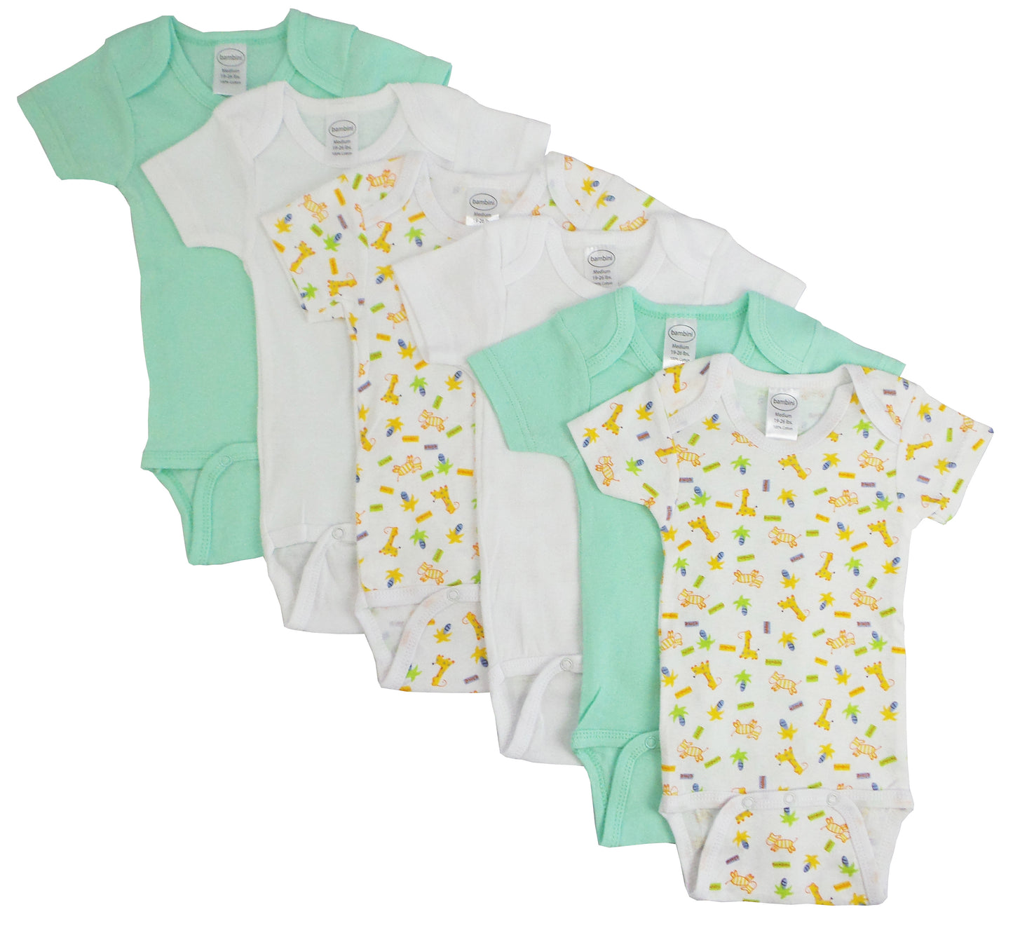 Boys' Printed Short Sleeve 6 Pack