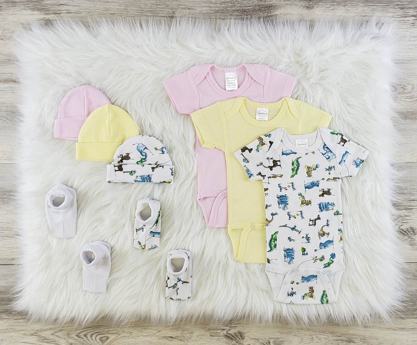 Bambini 8 Pc Layette Baby Clothes Set