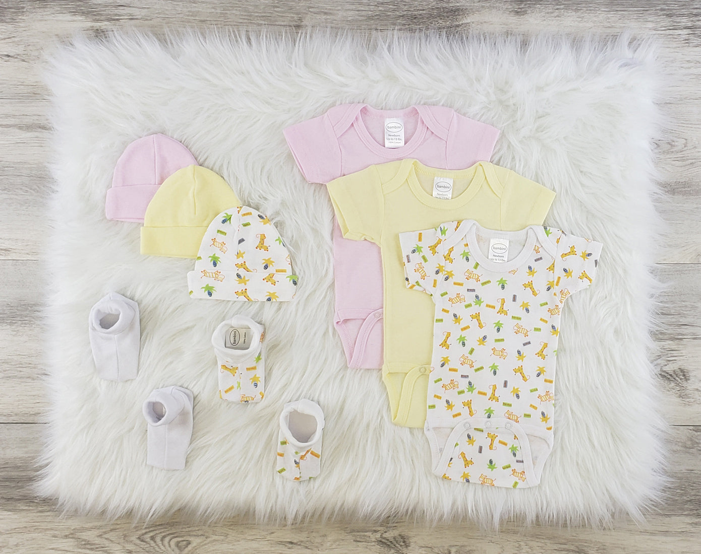 Bambini 8 Pc Layette Baby Clothes Set