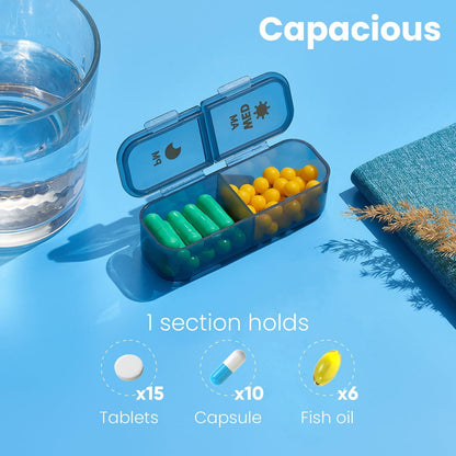 Weekly Medicine Organizer Pill Box Am Pm Pill Organizer 7 Day Pill