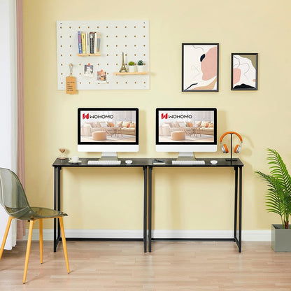 Folding Computer Desk, Small Writing Foldable Desk 31.5", Space-Saving