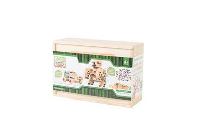 Eco-bricks Bamboo 145pcs + felt