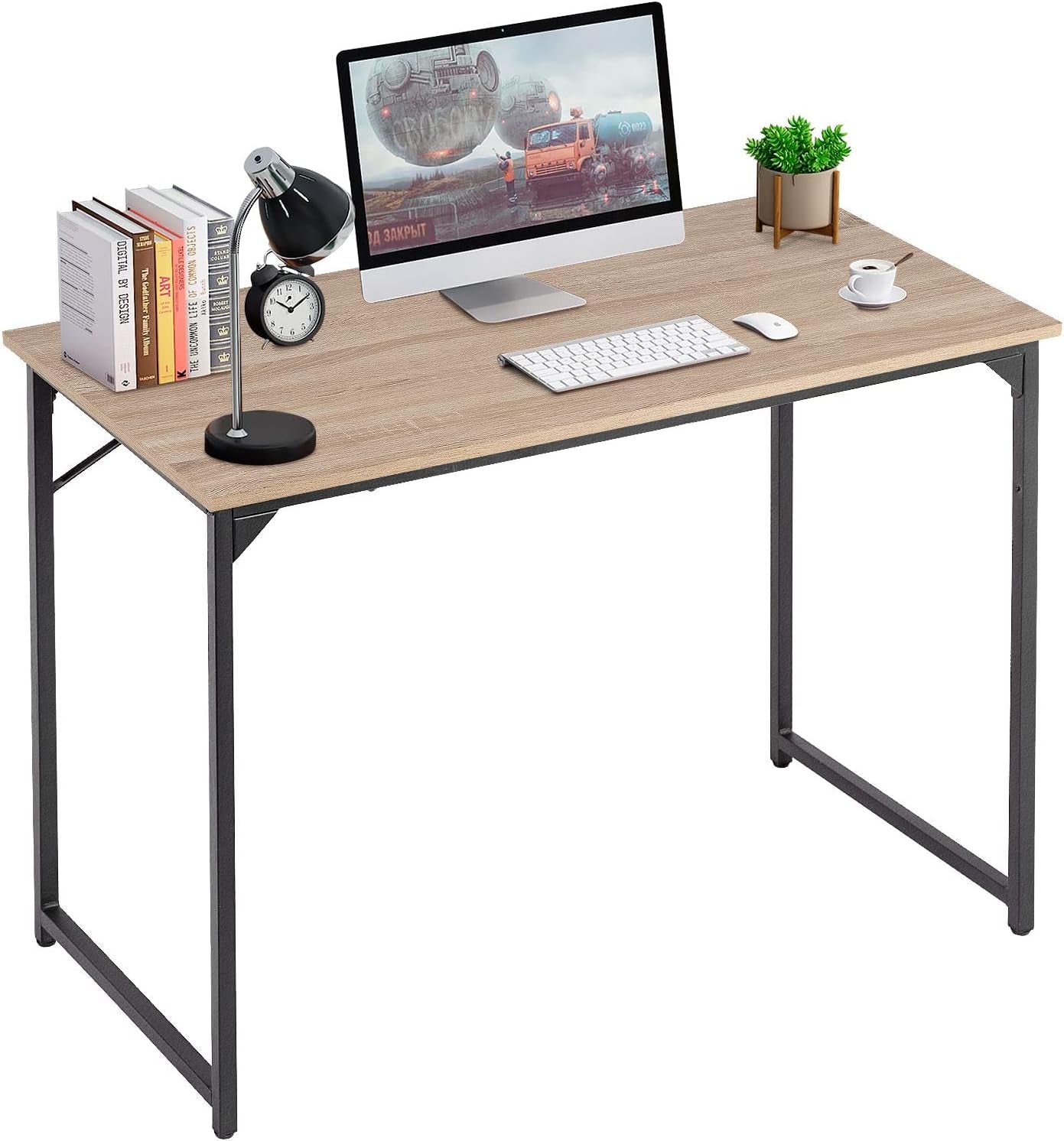 32/39/47 Inch Computer Desk Study Writing Table, Adjustable Feet,
