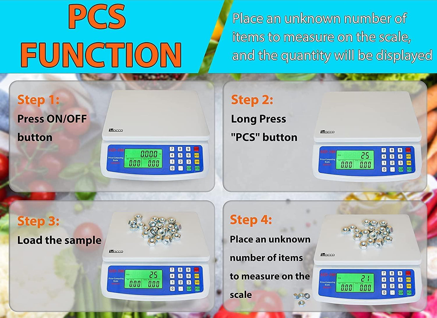 30kg x 1g Electronic Computing Scale  LCD Digital Commercial Food