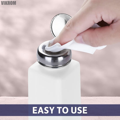 2 PCS Push Down Pump Dispenser for Cleanser Toner Nail Polish Remover