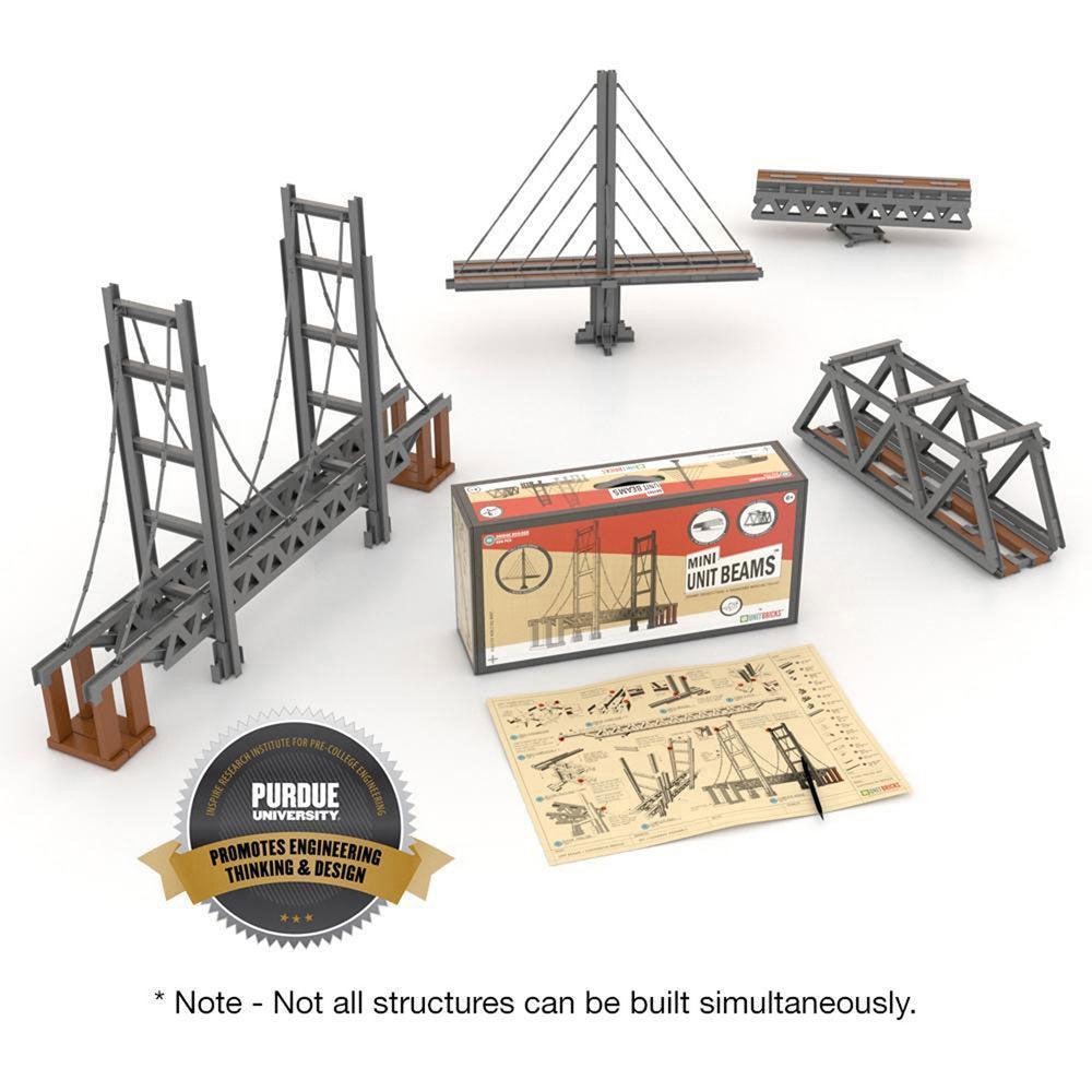 UNIT BRICKS Mini Unit Beams Bridges Set for age 6+ 620 pcs
