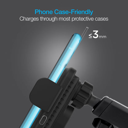 Naztech Smart Grip Wireless Charging Car Mount Black (15425-HYP)