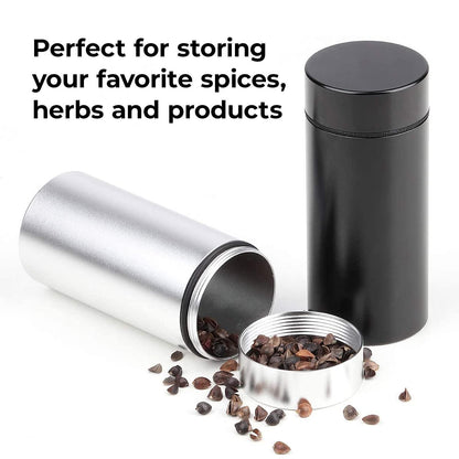 Portable Airtight Aluminum Herb Storage Container Durable Waterproof
