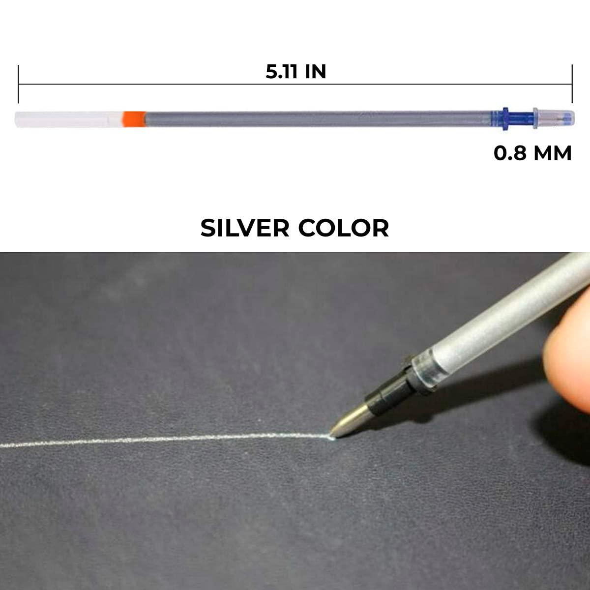 100 PCS Silver Fabric Markers for Sewing for Pencil Fabric Pens for