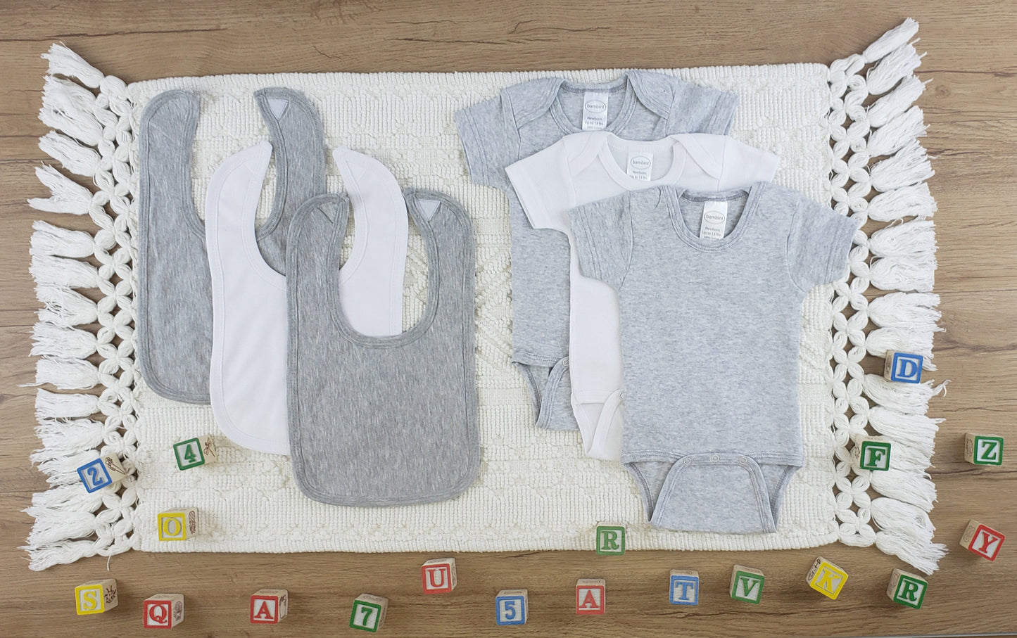 Bambini 6 Pc Layette Baby Clothes Set