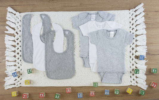 Bambini 6 Pc Layette Baby Clothes Set
