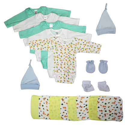 Newborn Baby Boys 21 Pc Layette Baby Shower Gift