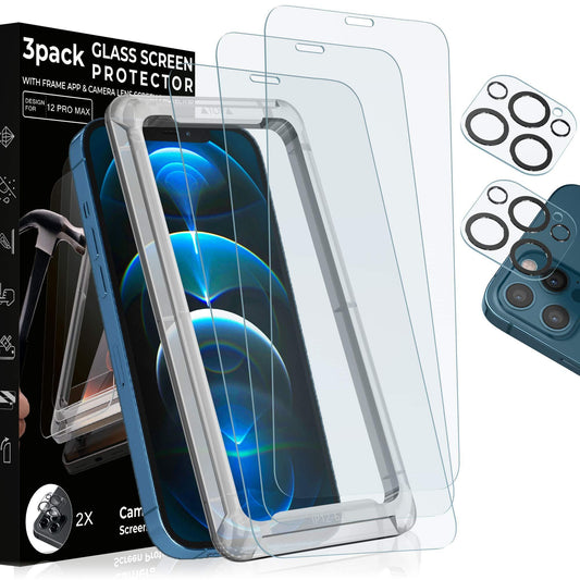 3 Pack Screen Protector Premium Quality Compatible for iPhone 12 Pro