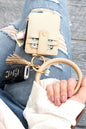 Key Ring Wallet Bracelet ID Zip Up