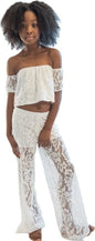 KIDS LACE PALAZZO PANTS