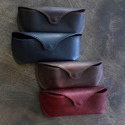MyMesken Genuine Leather Eyeglasses & Sunglasses Case with Magnetic