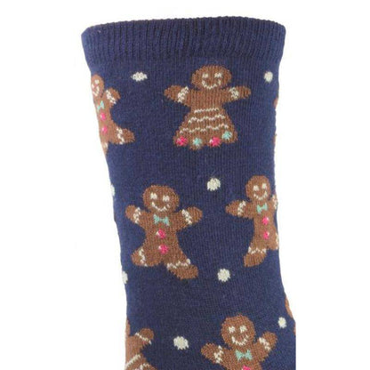 Gingerbread Design Cotton Crew W164