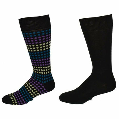 Men's Dressy Crew Socks in Combed Cotton (2-Pair Packs)