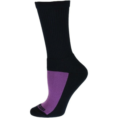 Cotton Crew Mesh Top Cushioned Sole Performance Socks for Women