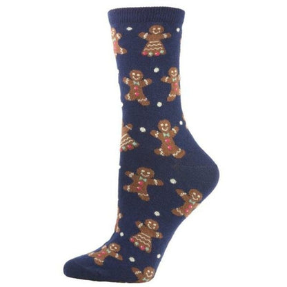 Gingerbread Design Cotton Crew W164