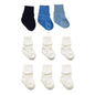 Infant Boy Cotton Turn Cuff Bootie 9 Pair Pack - Unisex Newborn