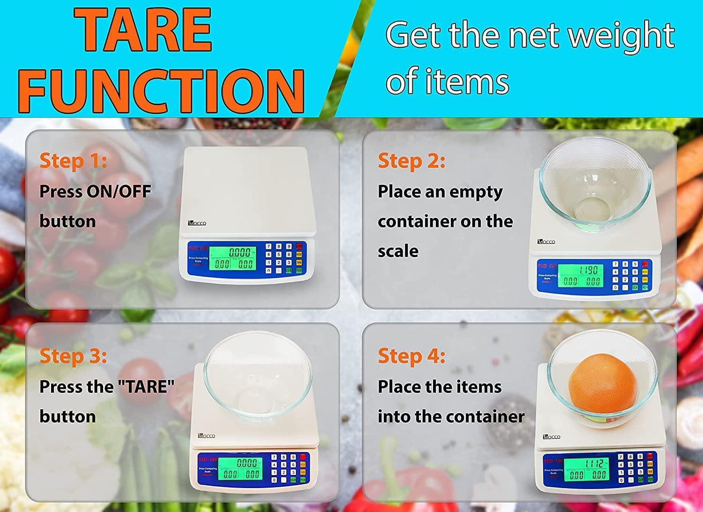 30kg x 1g Electronic Computing Scale  LCD Digital Commercial Food