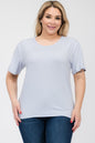Plus Size Basic Short Sleeve T-shirt