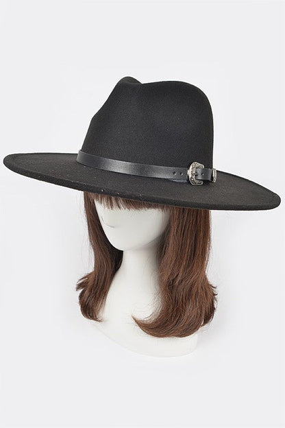 Western Belted Felt Fedora