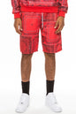 Weiv Mens Paisley Bandana Print Shorts