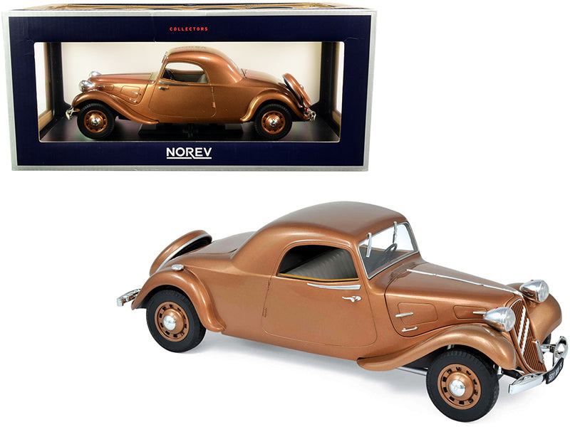 1939 Citroen Traction Avant 11B Coupe Brown Metallic 1/18 Diecast